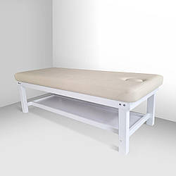 Професійний масажний стіл у ПРЕМІУМ оббивці Palazzo КТ-03 ST дерев'яна кушетка для тайського масажу