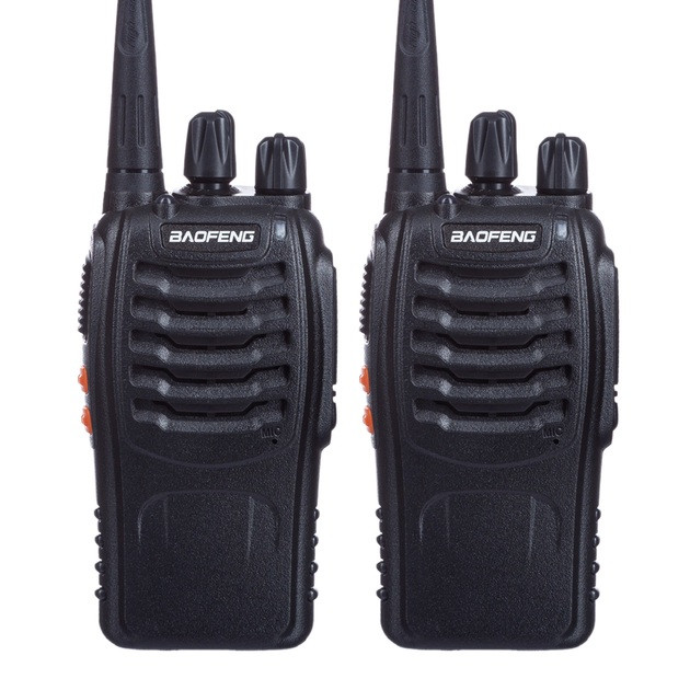 Комплект рацій Baofeng BF-888S (2 шт) — портативні UHF рації з акумулятором, VOX, ліхтариком, 5 Вт, 16 каналів