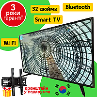 Телевізор Samsung 32 дюйми Wi-Fi зі Smart TV самсунг tv HDTV з підсвічуванням LED на 2 динаміки 20 Вт 2USB/3HDMI