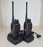 Комплект рацій Baofeng BF-888S (4 шт) — портативні UHF рації з акумулятором, VOX, ліхтариком, 5 Вт, 16 каналів, фото 4