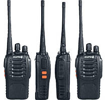 Комплект рацій Baofeng BF-888S (4 шт) — портативні UHF рації з акумулятором, VOX, ліхтариком, 5 Вт, 16 каналів