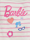 Дитяча піжама Barbie GAP лонгслів та штани 1159836223 (Молочний 2), фото 4