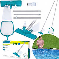 Набір для чищення басейну пилосос для миття дна басейну + сітка Bestway 58013 Польща