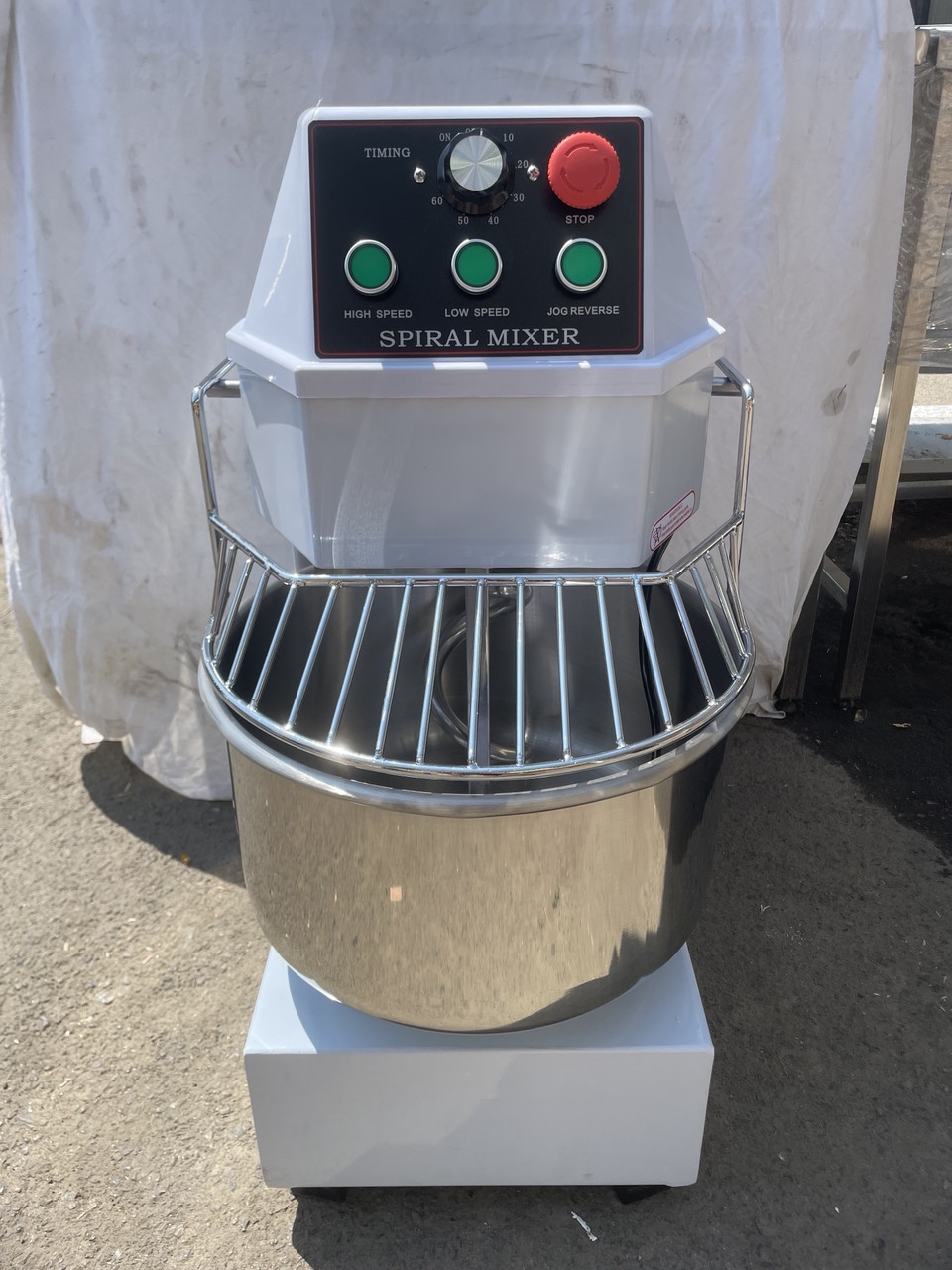 Тестомес спіральний двошвидкісний VEKTOR BHS 20A 1500 Вт (20літров) 220v, фото 1