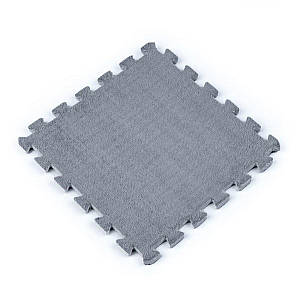Підлога-пазл плюшевий 30х30х1см Світло-сірий (D) SW-00002080