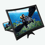 Увеличувач екрана для телефонів TL-20D, складень, 3–4x, для смартфонів 4.5"–7", настільний, фото 2