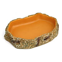 Миска для їжі Repti-Zoo керамічна S 15x10x3 см для тераріуму (ERB10S)