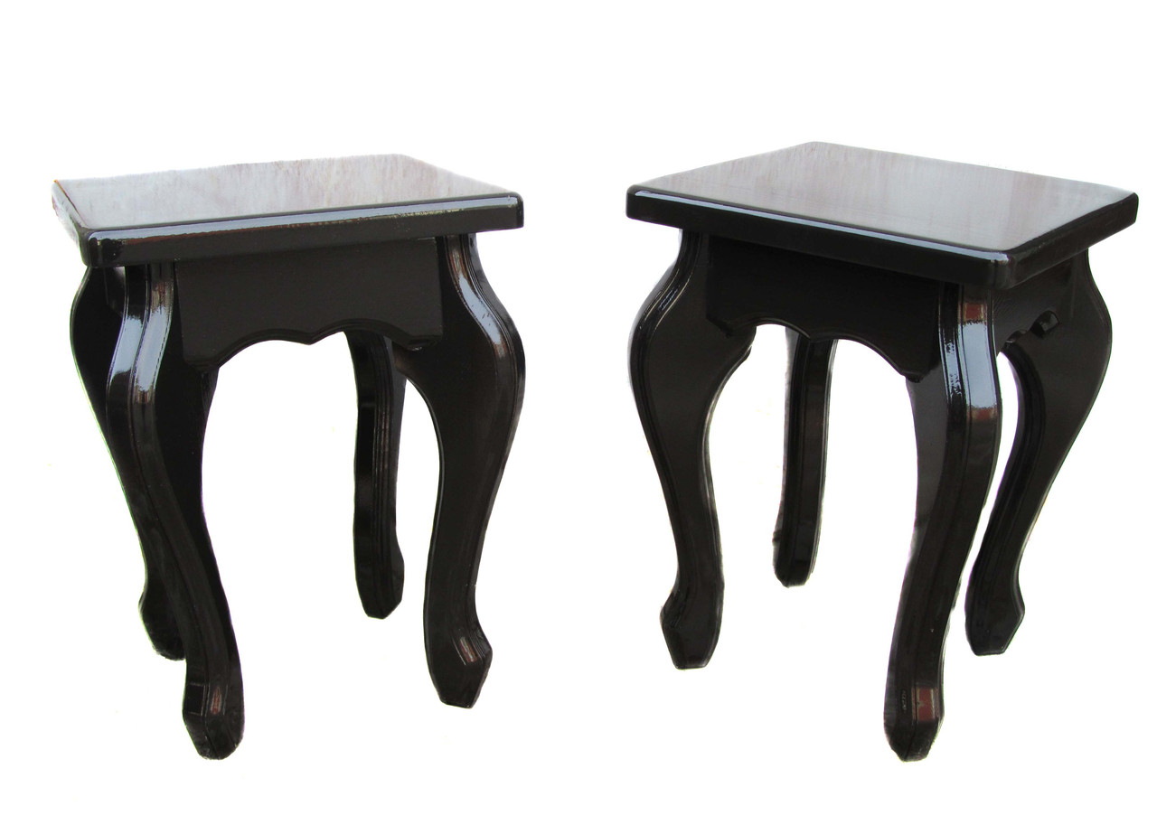 Табурети з дерева для кухні з кривими ногами (колір венге)