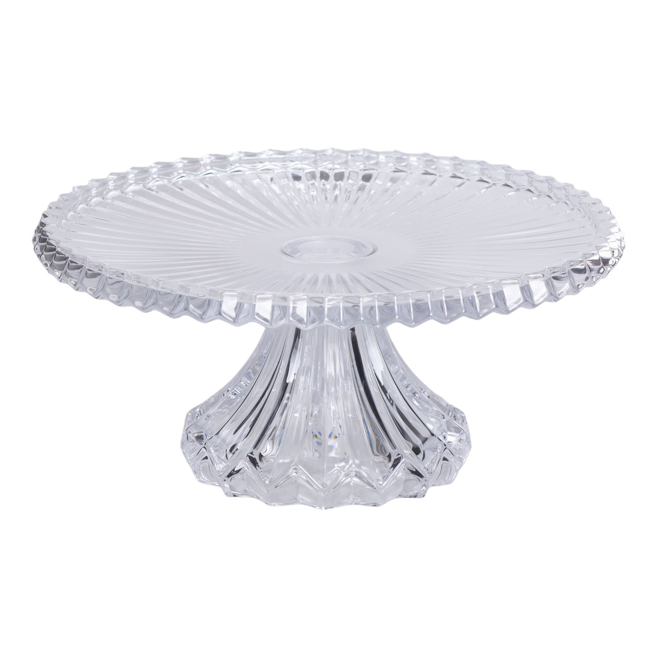 Тортівниця на ніжці 25 см скляна HP-19-138