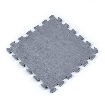 Підлога-пазл плюшевий СВІТЛО-СІРИЙ 30*30*1cm (D) SW-00002080, фото 1