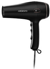 Фен Ardesto HD-Y210, 1750-2100Вт, 2 швидкості, 3темп.режими, авто.змотування шнура, чорний (HD-Y210) (код