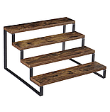 Полиця для кухні та ванної кімнати багатоярусна на 4 ступені дерев'яна, стійка ступінчаста для банок спецій, фото 6