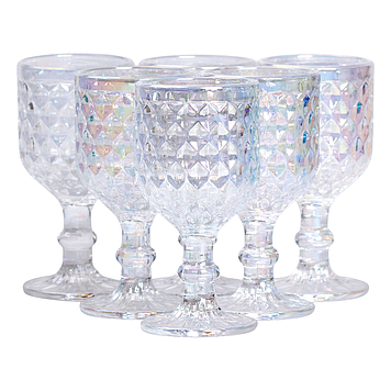 Набір чарок на ніжці 6 шт скляні 50 мл HP-19-113