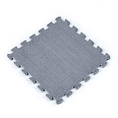 Підлога-пазл плюшевий СВІТЛО-СІРИЙ 30*30*1cm (D) SW-00002080