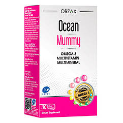 Вітамінний комплекс для вагітних Ocean Mummy Omega 3, 30 капсул, Orzax