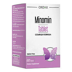 Вітамінний комплекс під час менопаузи Minomin, 60 таблеток, Orzax