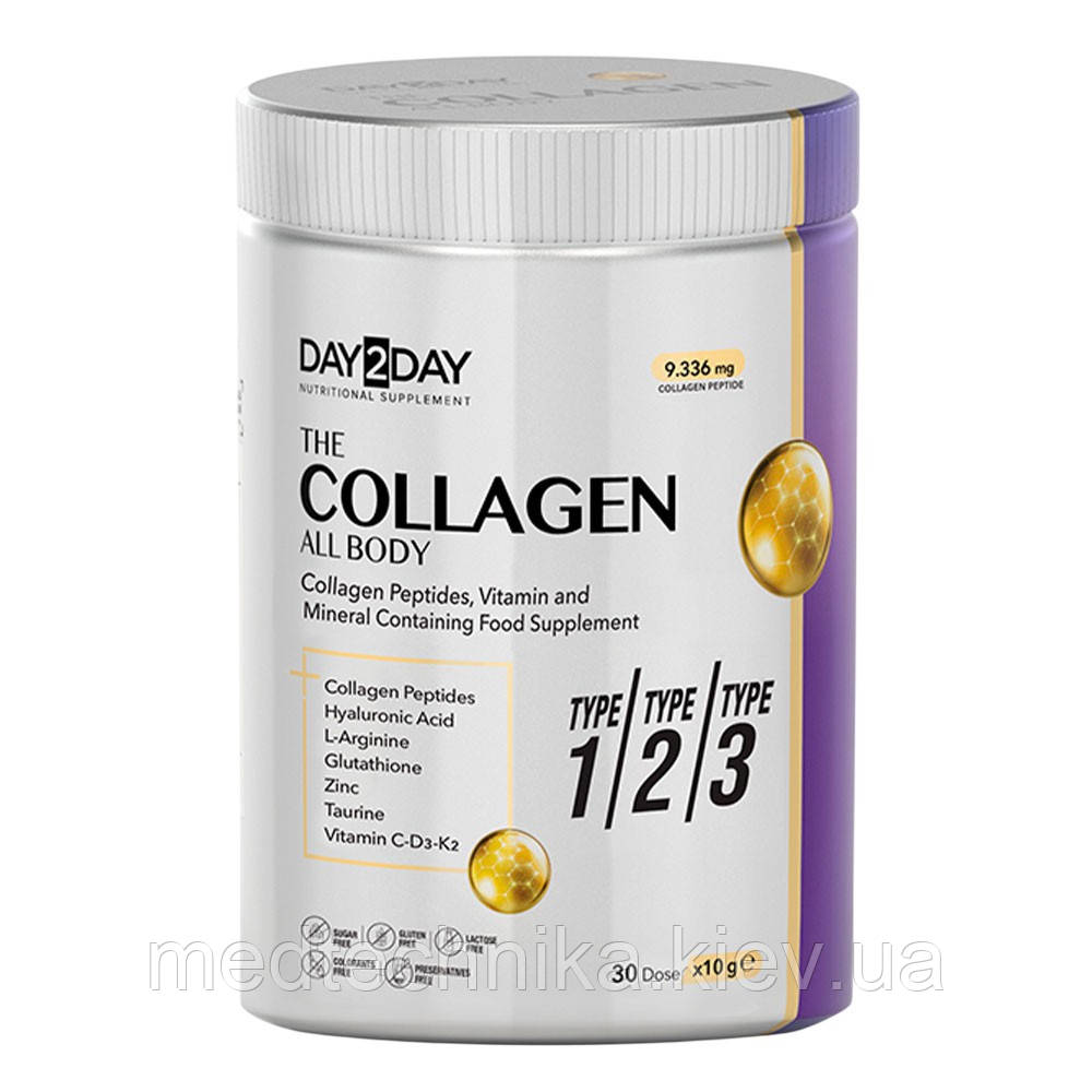 Комплекс з колагеном, від болю в суглобах, 300 г, Day2Day, фото 1