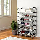 Підлогова полиця для взуття 56х28х113 см на 6 ярусів з простою збіркою, фото 5