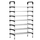 Підлогова полиця для взуття 56х28х113 см на 6 ярусів з простою збіркою, фото 8