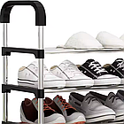 Підлогова полиця для взуття 56х28х113 см на 6 ярусів з простою збіркою, фото 9