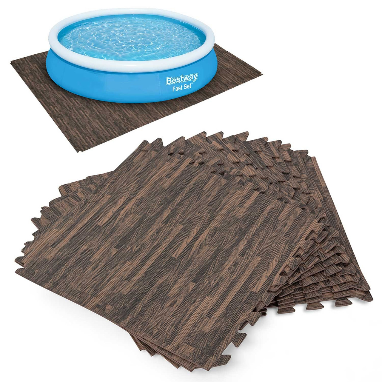 Килимок-пазл для басейну Bestway 58712 12 шт., фото 1