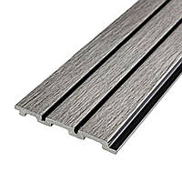 Рейка декоративна PS 2900х120х12мм Світло-сірий дуб SW-00001740