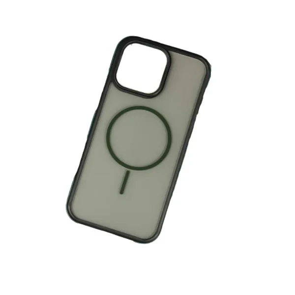 Чохол-накладка Infinity MagSafe Crystal Cover для iPhone 11 Black Green, фото 1