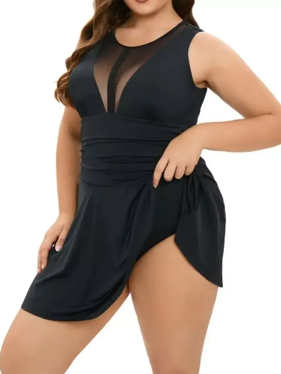 Танкини С ПЛАВКАМИ 2025  Fuba   25051  черный(В НАЛИЧИИ ТОЛЬКО   48 50 52 54 56   УКР р-ры)