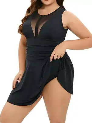 Танкини С ПЛАВКАМИ 2025  Fuba   25051  черный(В НАЛИЧИИ ТОЛЬКО   48 50 52 54 56   УКР р-ры), фото 1