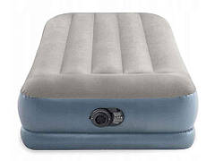 Ліжко-велюр 99х191х30см сіро-синій до 136кг 64 116 ТМ INTEX