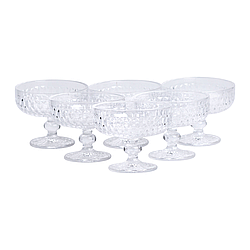Набір креманок на ніжці 6 шт 300 мл скляні HP-19-106
