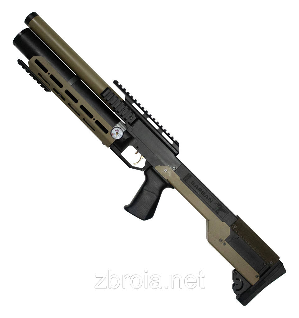 Пневматична гвинтівка (PCP) ZBROIA Sapsan TAC-M 450/220 (кал. 4,5 мм, coyote)