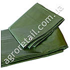 Тент універсальний тарпауліновий 24 кв.м темно-зелений 200 щільність 4х6 м Agreen, фото 2