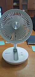 Вентилятор Humanas Cool Air F01 Білий Акумуляторний вентилятор Складаний вентилятор Компактний вентилятор