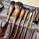 Набір пензлів для макіяжу у шкіряному чохлі Bogenia BG202, фото 2