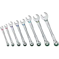 Набор ключей с трещоткой Bosch (8 шт.) высокая прочность и износостойкость