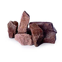 Малиновий кварцит 20 кг для бані, сауни та лазні, натуральне жаростійке каміння для печі, парилки.