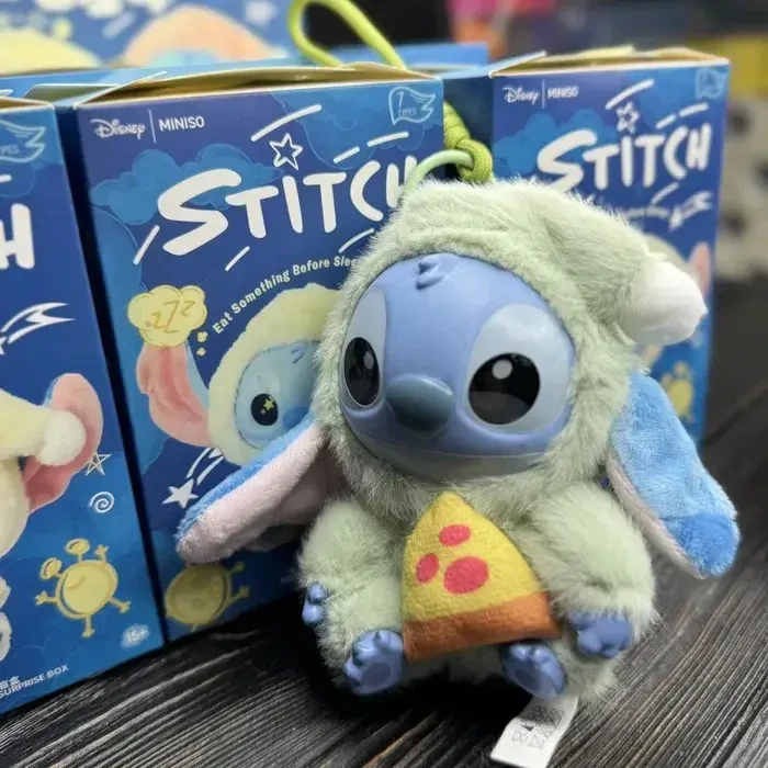 Іграшка-сюрприз м’який брелок Лабубу Стіч Stitch — лялька для сумки, сюрприз дитяча м’яка іграшка., фото 1
