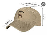 Бейсболка унісекс з принтом "Верблюд"/CAMEL, хакі, фото 5