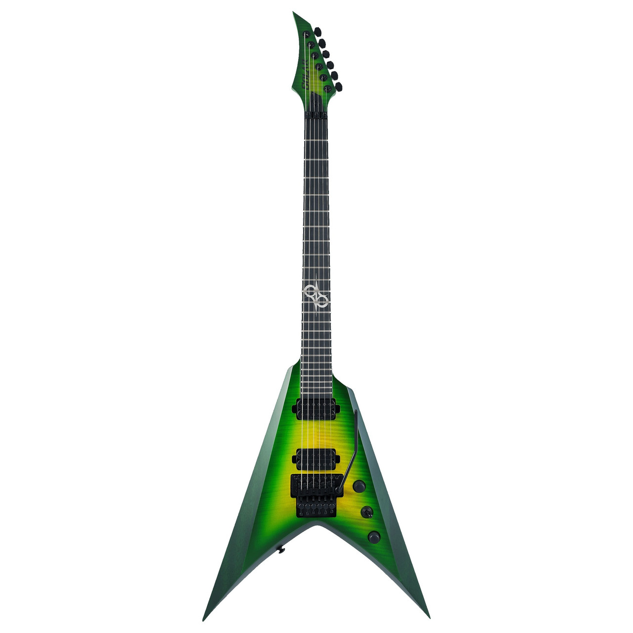 Електрогітара SOLAR GUITARS V1.6FRLB FLAME LIME BURST MATTE, фото 1