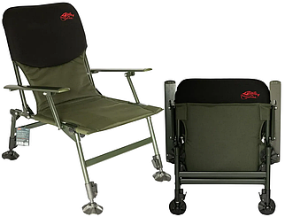 Коропове крісло Tramp Fisherman | Надійне та міцне сталеве розкладне крісло для риболовлі і відпочинку на природі