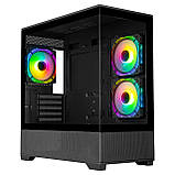 Корпус Prologix Axon GM-03AB Glass Black, фото 2