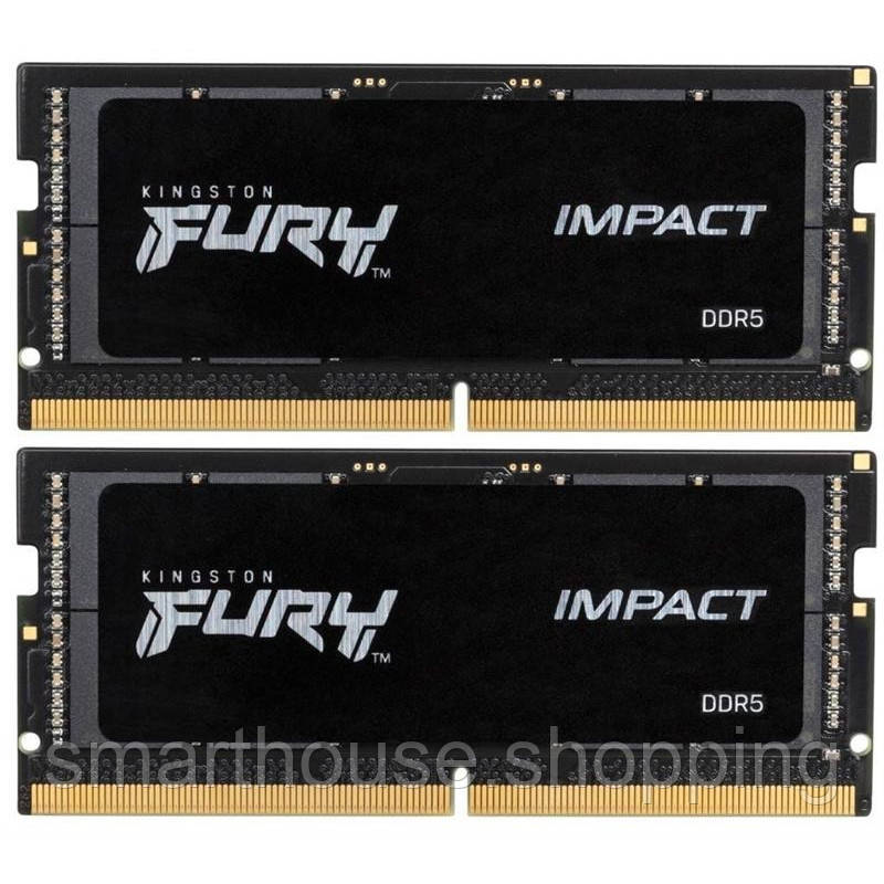 Модуль пам`ятi SO-DIMM 2x16GB/4800 DDR5 Kingston Fury Impact (KF548S38IBK2-32), фото 1