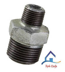 Ніпель перехідний чавунний 1 1/2 х 3/4"