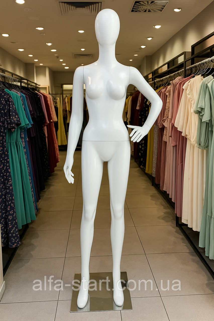 Жіночий манекен Аватар білий на повний зріст
