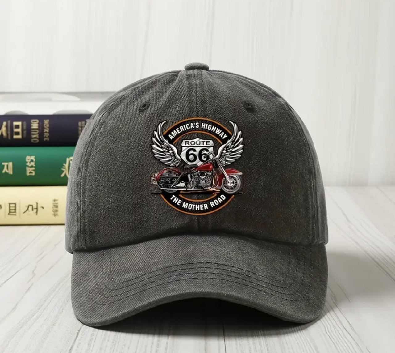 Бейсболка з принтом 66 Route на кожен день, фото 1