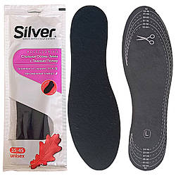 Устілки Silver теплі з Полар-флісу 35-45 (22.5 - 29.0см) осінь-зима, обрізні, для всіх видів взуття