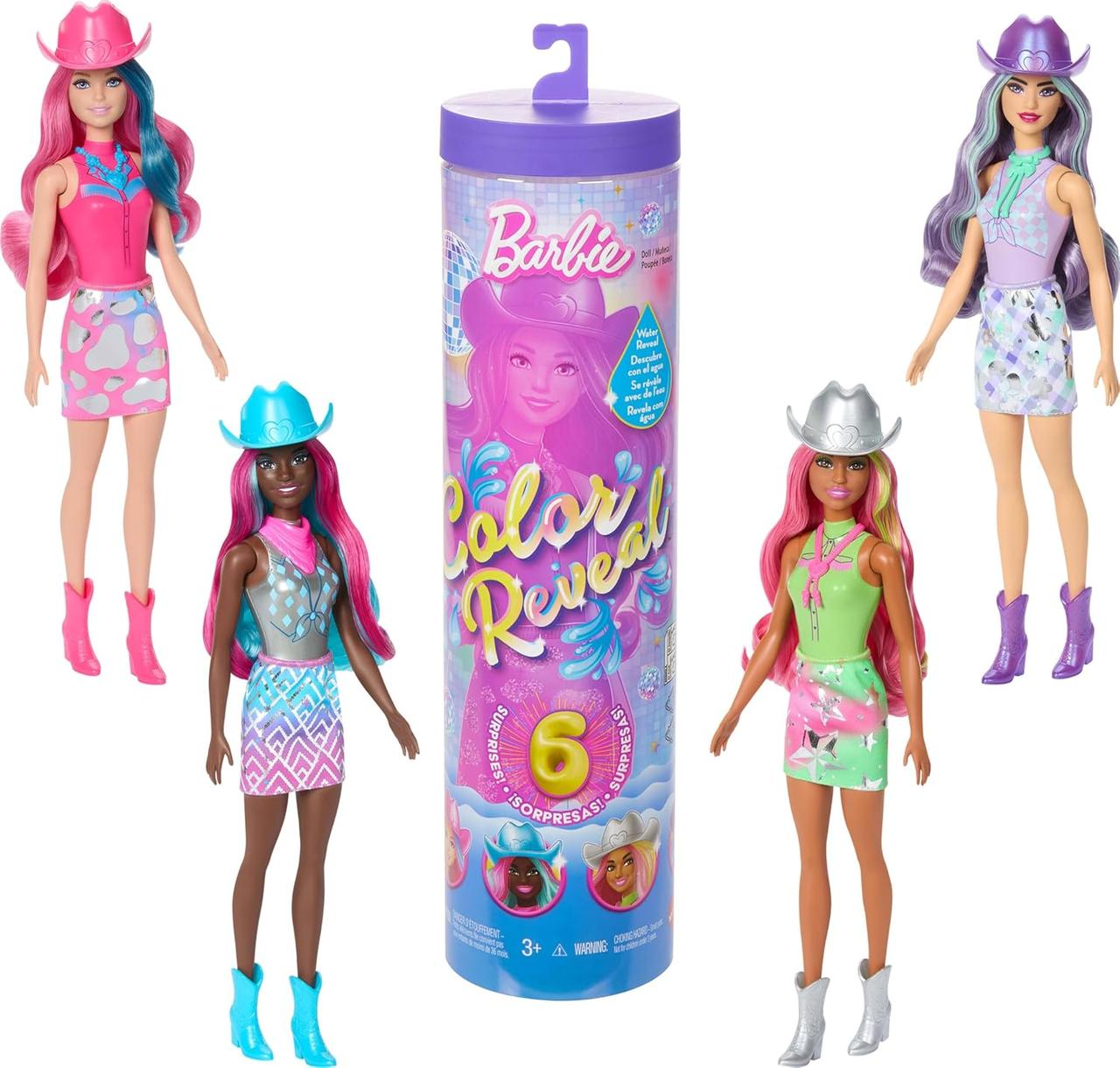 Лялька-сюрприз Barbie Color Reveal Зірки диско JCP01