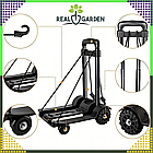 Складаний візок для покупок і вантажів із телескопічною ручкою до 40 кг RC-K-1342 Платформа: 23 x 23 см, фото 4