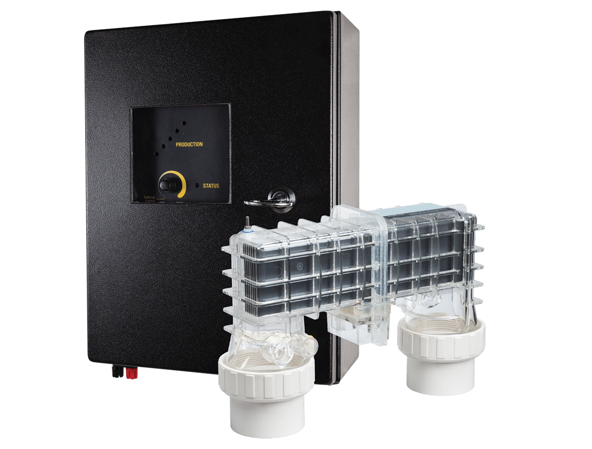 Хлоргенератор DAVEY EcoMatic COMM1000 100g "Морська вода" для громадських басейнів (хлоратор), Громадські басейни